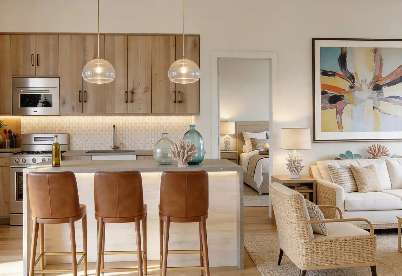 Bayside Sarasota model one bedroom residence.